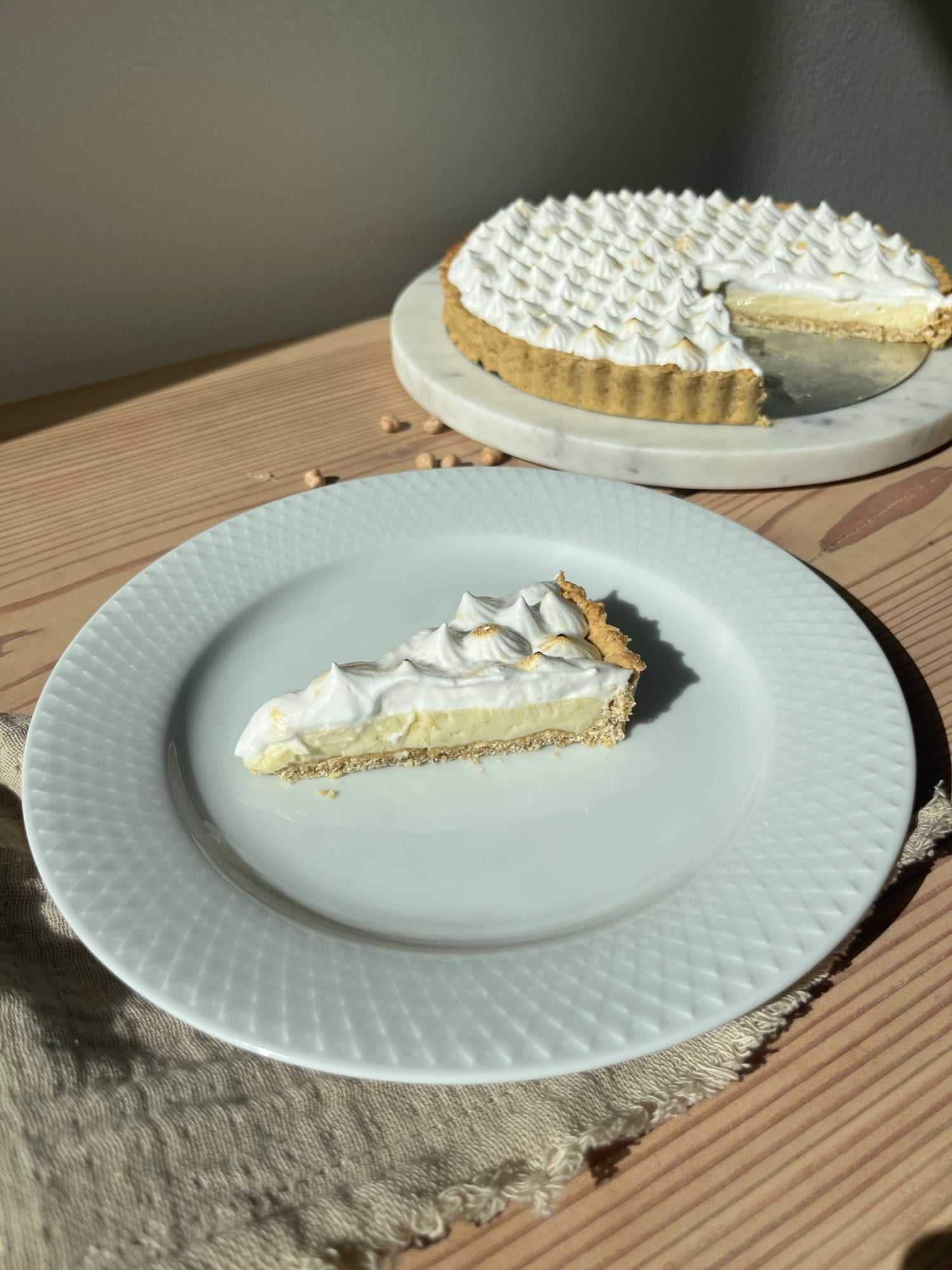 Key lime pie med kikærter og aquafaba