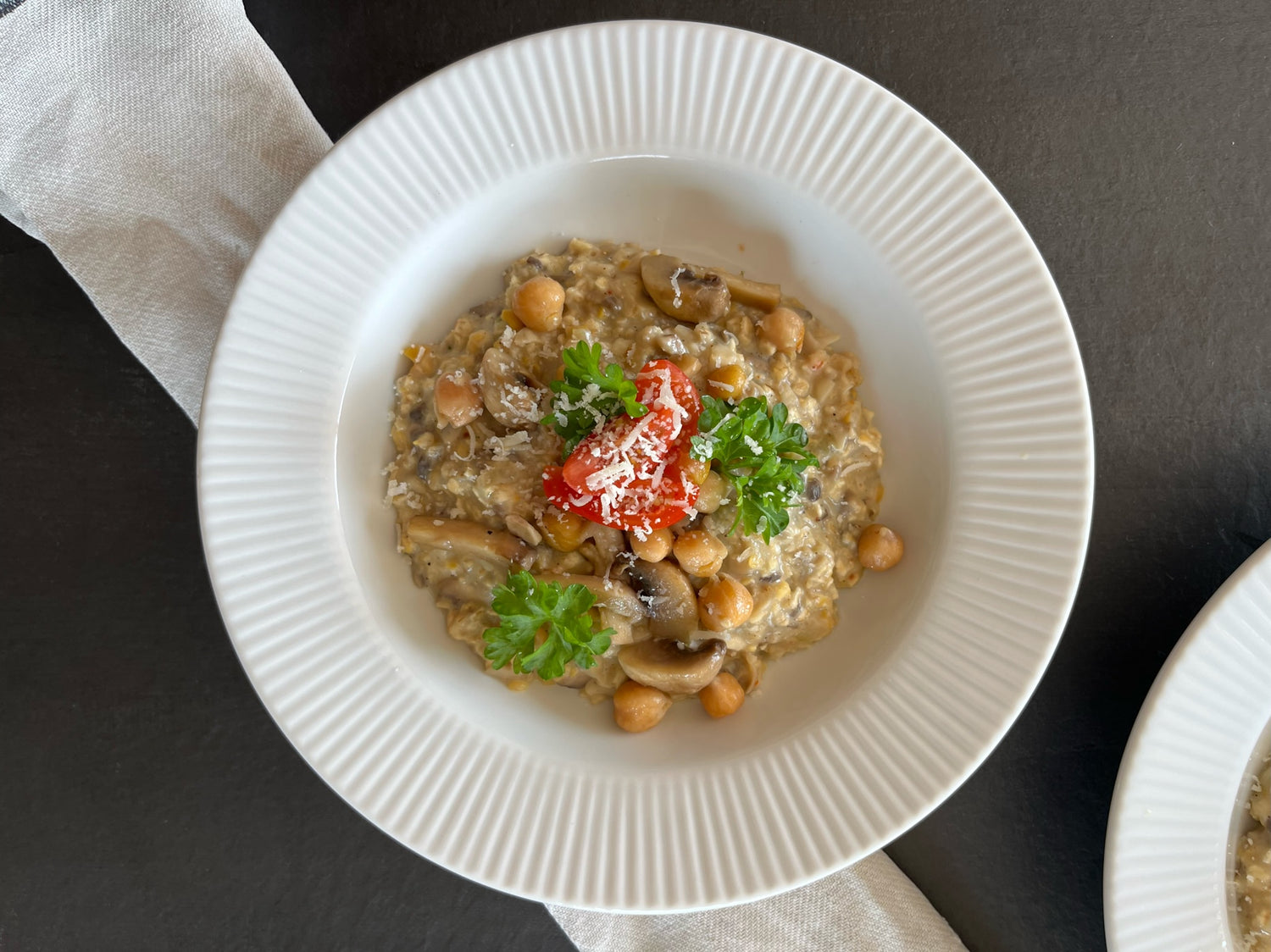 Havregrød ala risotto med kikærter