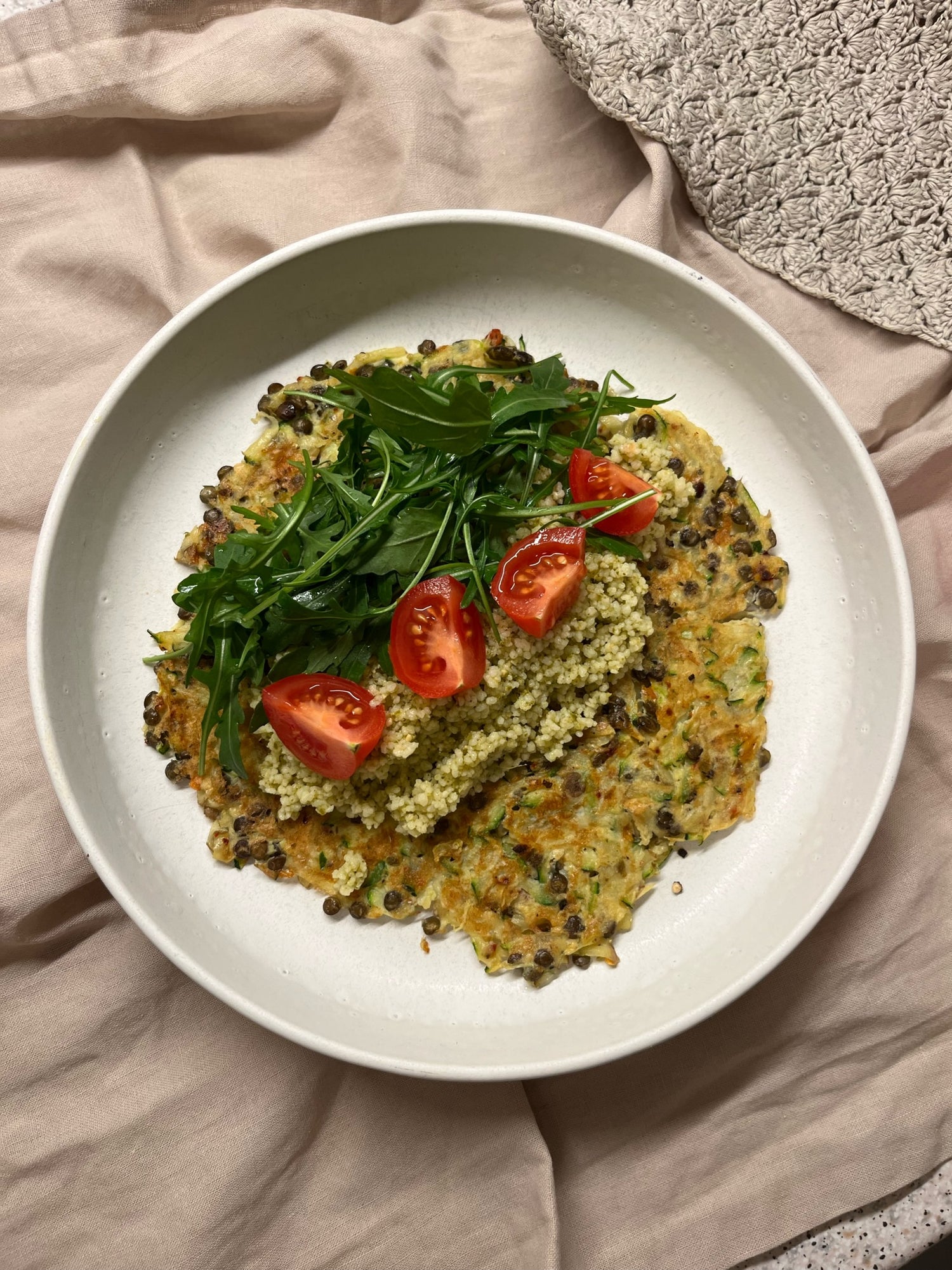 Kartoffel/squash rösti med anicia linser